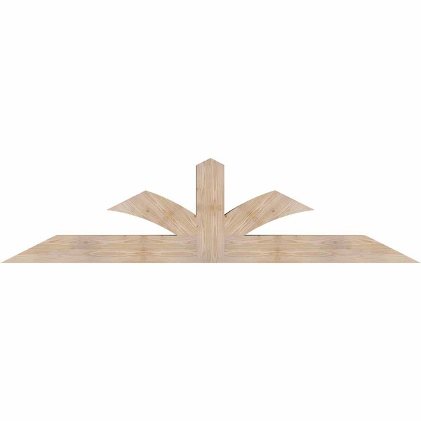 Ekena Millwork Richland Smooth Timber Gable Bracket, Douglas Fir, 84"W x 21"H x 5 1/2"D x 5 1/2"F, 6/12 Pitch GBW084X21X0606RIC00SDF - main